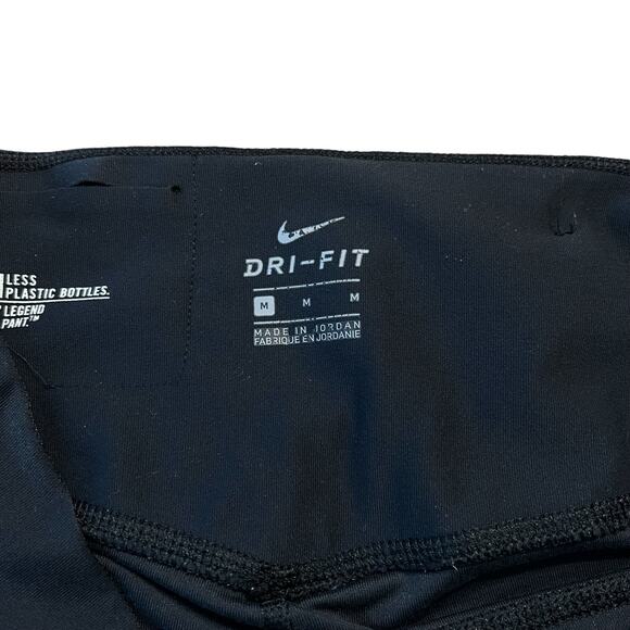 Nike cropped leggings just do it size medium black dri-fit - Picture 4 of 9